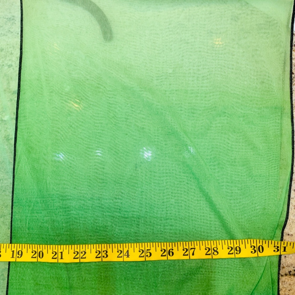 Le Galeriste Kimono Dragonfly Print Womens One Size Green Open Front Artsy Sheer - Picture 14 of 16